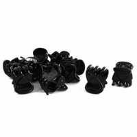6 Pairs Lady Plastic Hair Claw Clip Jaw Clamp Hairpin Black
