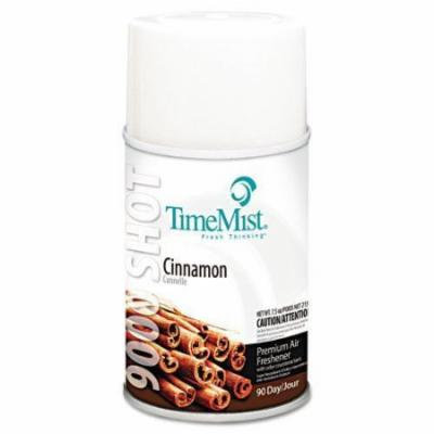 TimeMist 336411TMCA 9000 Shot Metered Air Fresheners, Cinnamon, 7.5oz Aerosol, 4/Carton