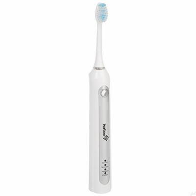 Ivation Rechargeable Electric Toothbrush Plus w/Sonic Wave Technology - Includes Induction Charging Base & 2 Brush Heads