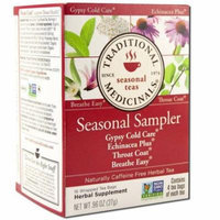 Traditional Medicinals Cold Season Sampler, Organic, 16 Count (Pack of 2)