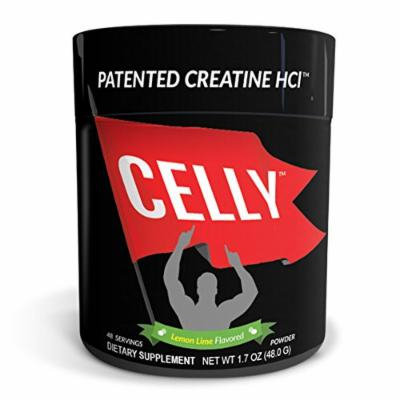 Celly Patented Pure Creatine HCl Powder, Lemon Lime Flavored, 750 mg, 48 Servings