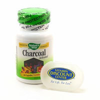 Bundle - 2 Items: 1 Bottle of Activated Charcoal 260 mg by Nature's Way 100 Capsules and 1 VDC Pill Box