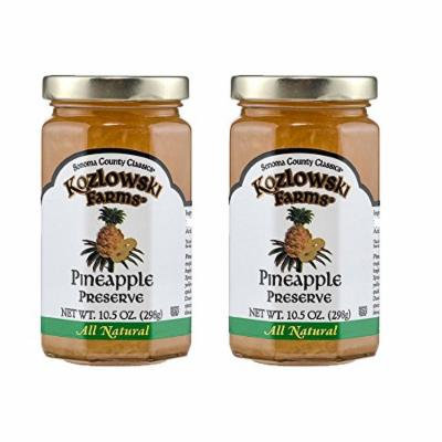 Kozlowski Farms - Specialty Preserves - Kosher KSA - Pineapple Preserve - 2 Pack (10.5 oz each)