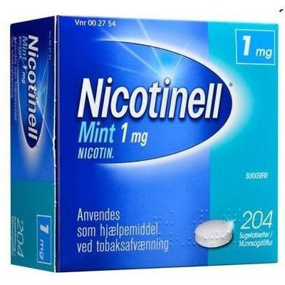 Nicotinell 1 MG Nicotine Smoking Cessation Lozenges - 204 Pieces - Mint Flavor