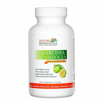 Nature Botanicals Garcinia Cambogia Extract, Natural Appetite Suppressant and Weight Loss Supplement (1) 60 capsules