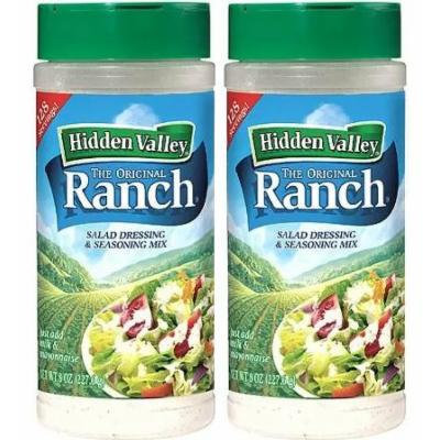 Hidden Valley Original Ranch Seasoning and Salad Dressing Mix, Two 8 Ounce Canisters (16 Ounces Total)
