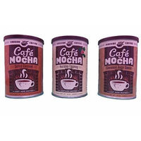 Fireside Coffee Instant Gourmet Coffee Bundle Variety Pack of 3 (Salted Caramel, Holiday Eggnog, & Cinnamon Sugar Cookie))
