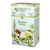 Celebration Herbals Organic Juniper Berries Tea Caffeine Free -- 24 Herbal Tea Bags