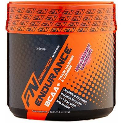 Formutech Nutrition Endurance BCAA Workout Powder, Strawberry Lemonade, 30 Count