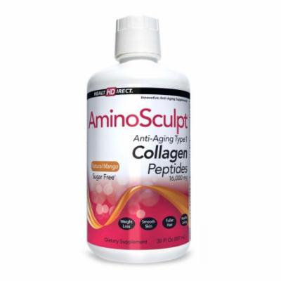 AminoSculpt Anti-Aging Liquid Collagen Dietary Supplement (30 oz) -Natural Mango