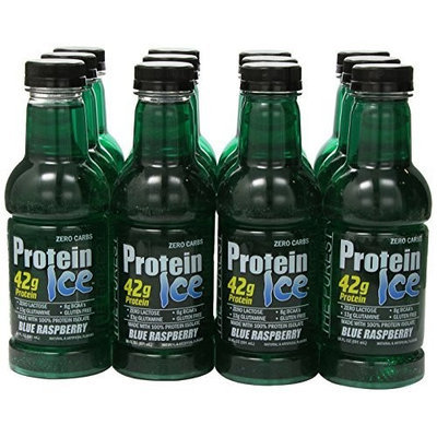 Adv Nutrient Sci Int Advanced Nutrient Science Protein Ice - 20fl oz Bottles Blue Raspberry Protein