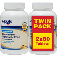 Equate Triple Strength Glucosamine Chondroitin MSM Tablets
