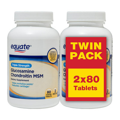 Equate Triple Strength Glucosamine Chondroitin MSM Tablets