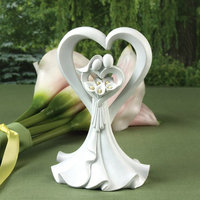 Hortense B. Hewitt Love's Embrace Cake Top - White