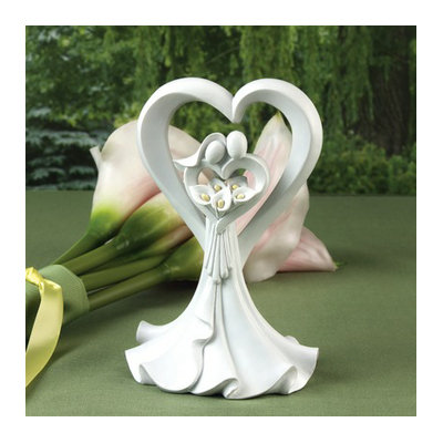 Hortense B. Hewitt Love's Embrace Cake Top - White