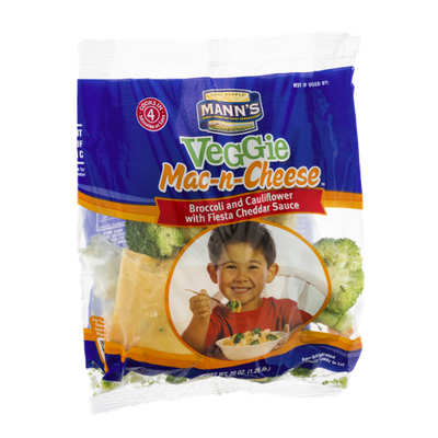 Mann's Veggie Mac-n-Cheese Broccoli and Cauliflower with Fiesta Cheddar Sauce