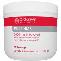 Creative Bioscience Pure HMB Dietary Supplement, 3000mg, 3.5 oz