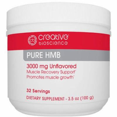 Creative Bioscience Pure HMB Dietary Supplement, 3000mg, 3.5 oz