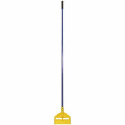 Rubbermaid Commercial Invader Blue/Yellow Fiberglass Side-Gate Wet-Mop Handle, 60