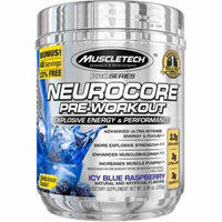 MuscleTech Pro Series Neurocore Pre-Workout Icy Blue Raspberry Dietary Supplement, 8.99 oz
