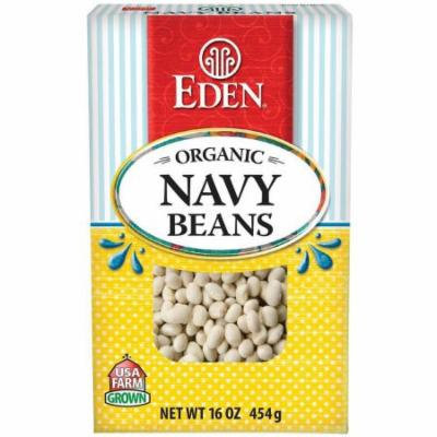 Eden Navy Beans, Organic - Dry , 16 Ounce (Pack of 6)