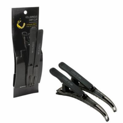 Colortrak 2 pack Voluminous Grip Hair Clips, BLACK, 5408