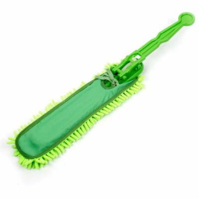 Green Removeable Chenille Microfibe Duster Brush Cleaner for Office Car