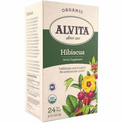 Alvita Organic Hibiscus Herbal Tea Bags, 24 count, 1.69 oz