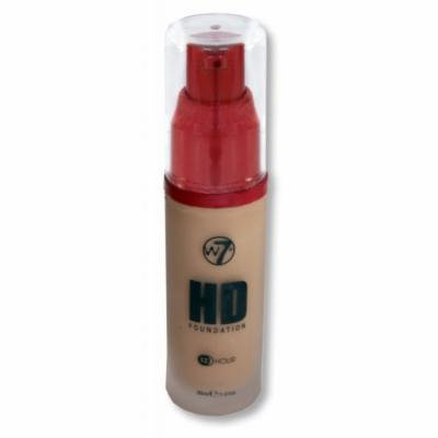 W7 HD 12 HR Liquid Foundation, Pump - True Beige, 30ml/1.01fl oz