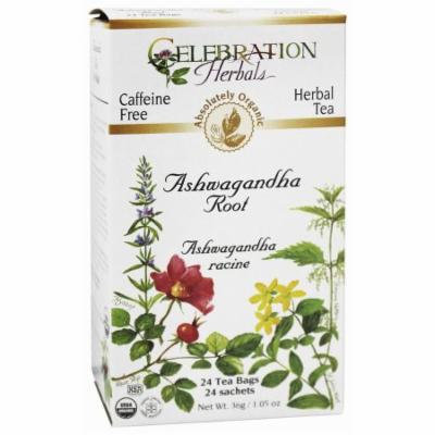 Celebration Herbals Ashwagandha Root Herbal Tea, 24 count, 1.05 oz, (Pack of 3)