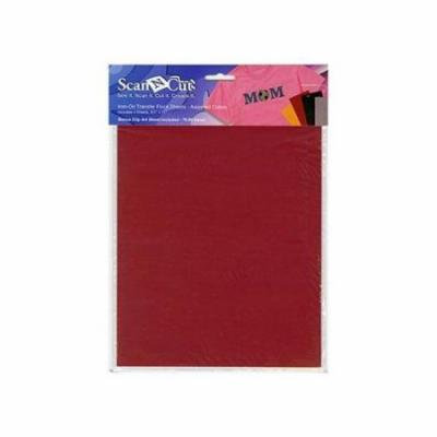Brother Iron-On Transfer Flocked Sheets - Yellow, Red, Black, Brown