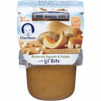 Gerber 3rd Foods Butternut Squash & Potato with Lil' Bits, 5 oz, 2 count, (Pack of 6)