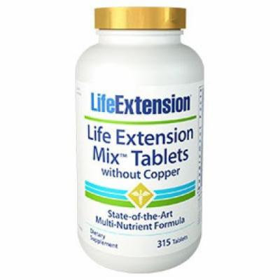 Life Extension Mix Tablets without Copper Life Extension 315 Tabs