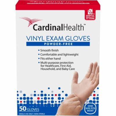 Cardinal Health Powder-Free Vinyl Exam Gloves, 50 count