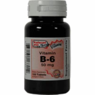 Vitamin B-6 50 mg tablets 100 ea