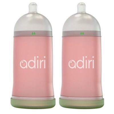 Adiri NxGen Stage 1 Nurser (3-6 M) 9.5oz (281mL) - 2 Pack, Blue/White