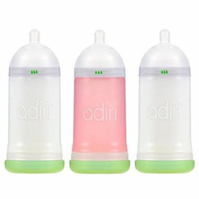 Adiri NxGen Stage 2 Nurser (6-9 M) 9.5oz (281mL) - 3 Pack, White/Pink