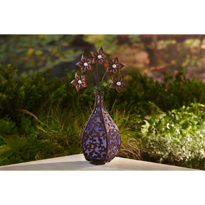 Essential Garden Solar Vase Blossoms Purple - SUN-IT CORPORATION