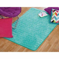 your zone lacey fur rug, spearmint, 3' x 4'8
