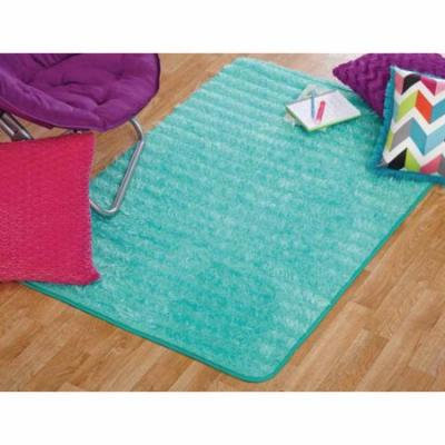 your zone lacey fur rug, spearmint, 3' x 4'8