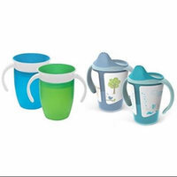 Born Free Grow with Me 6 Ounce Training Cups with Munchkin Miracle Cup Traine...