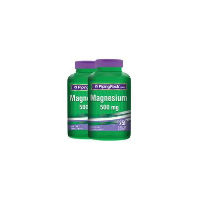 Magnesium Oxide 500 mg 2 Bottles x 250 Coated Caplets