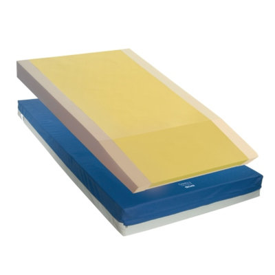 Drive Medical Gravity 9 Long Term Care Pressure Redistribution Mattress w Elevated Perimeter, Blue, 76x36x6, 1 ea