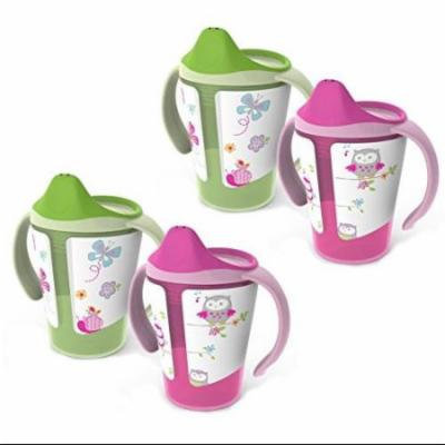 BPA-Free Grow with Me 6 oz. Training Cup, 4 Count, Girl