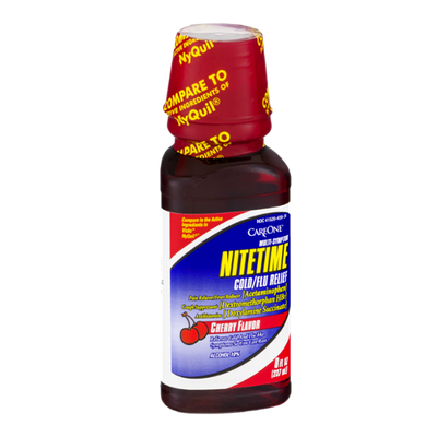 CareOne Multi-Symptom Nitetime Cold/Flu Relief Cherry
