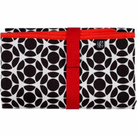 J.L. Childress Full Body Changing Pad, Black/Red Floral