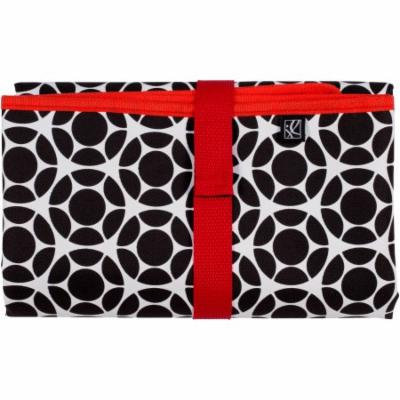 J.L. Childress Full Body Changing Pad, Black/Red Floral