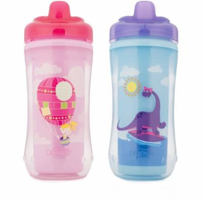 Dr. Brown's Hard-Spout Cup Girl Balloon/Dino, BPA-Free, 10 oz, 2-pack (Stage 3, 12 Months and Up)