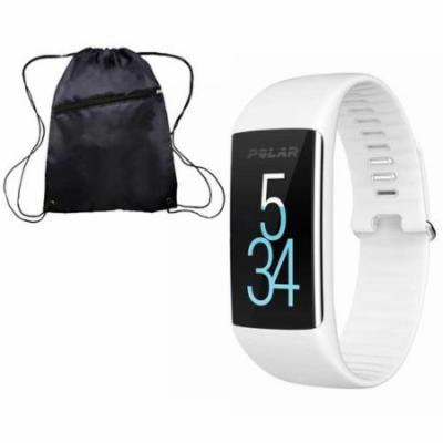 Polar A360 Fitness Monitor with Cinch Bag White Large