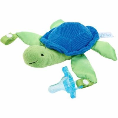 Dr. Brown's Turtle Lovey Pacifier and Teether Holder with Blue 1-Piece Pacifier, BPA-Free